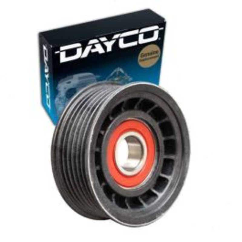 Dayco Grooved Pulley Drive Belt Idler Pulley for 2001-2004 GMC Sierra 2500 HD 6.6L V8