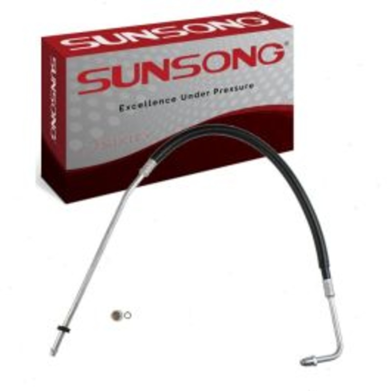 Sunsong Inlet Upper Engine Oil Cooler Hose Assembly for 1996-1999 Chevrolet K2500 Suburban