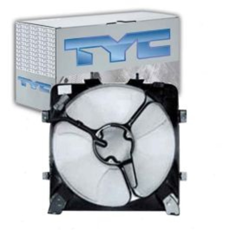 TYC AC Condenser Fan Assembly for 1992-1995 Honda Civic 1.5L 1.6L L4