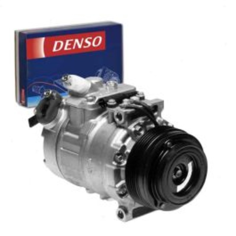 DENSO AC Compressor & Clutch for 2001-2003 BMW 530i 3.0L L6