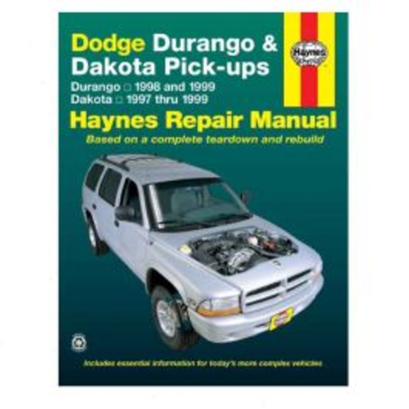 Haynes Repair Manual for 1998-1999 Dodge Durango