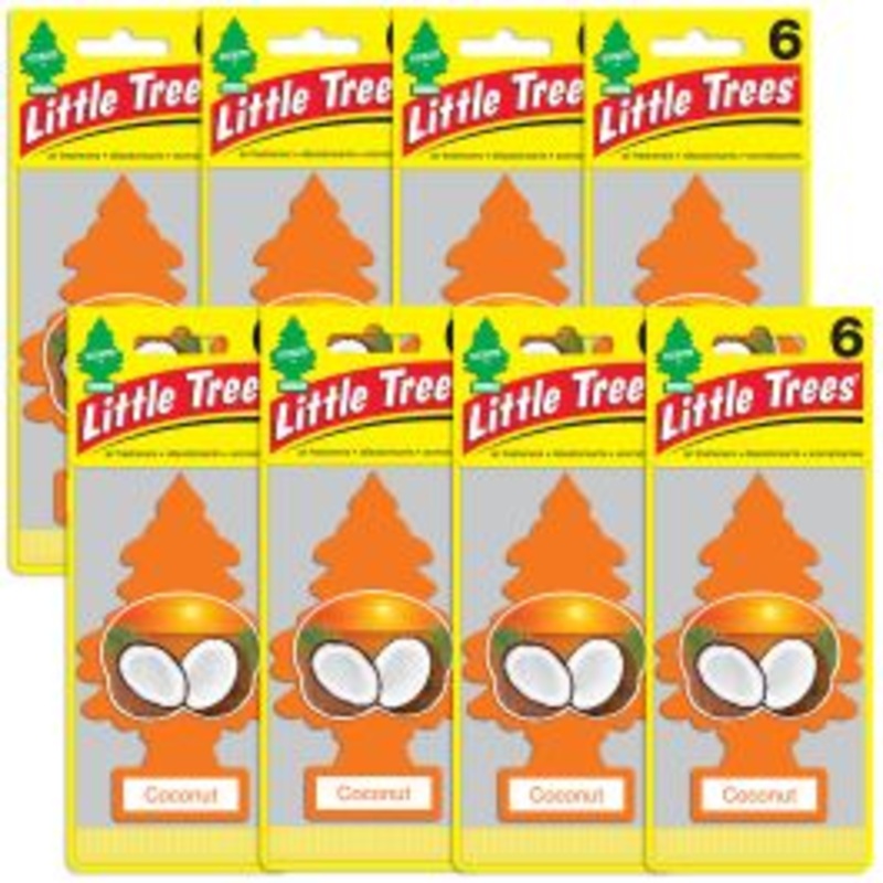 Little Trees Coconut Air Freshener for Car and Home - 48 pack