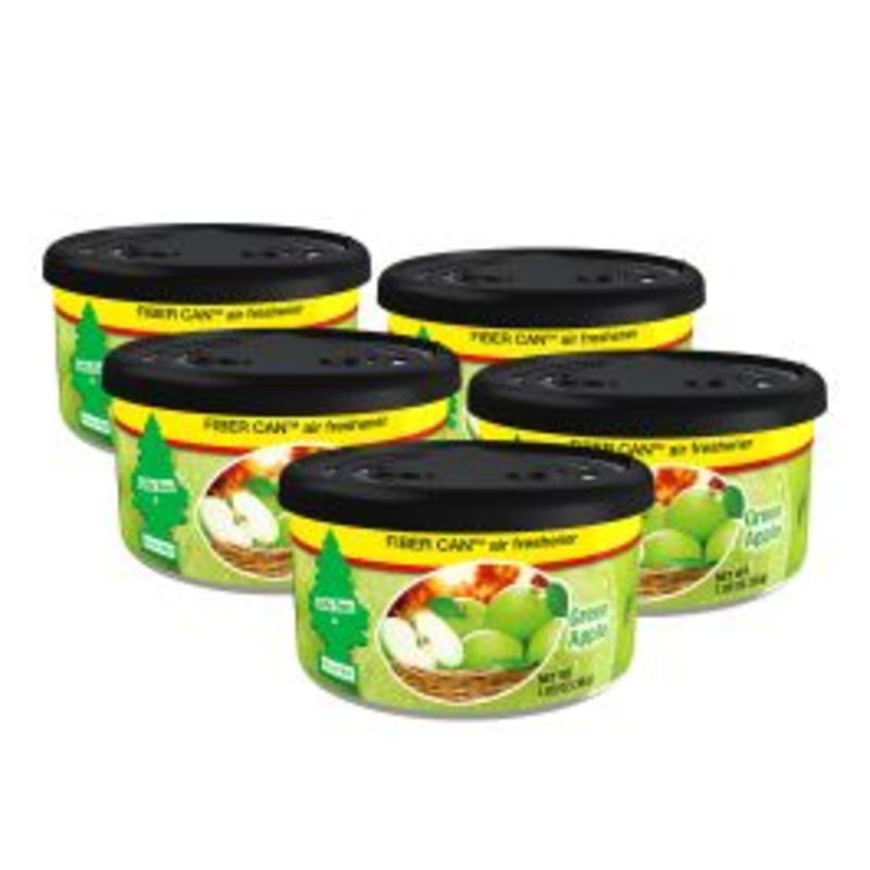 Little Trees Green Apple Fiber Can Air Freshener - Car Home - 5 pack