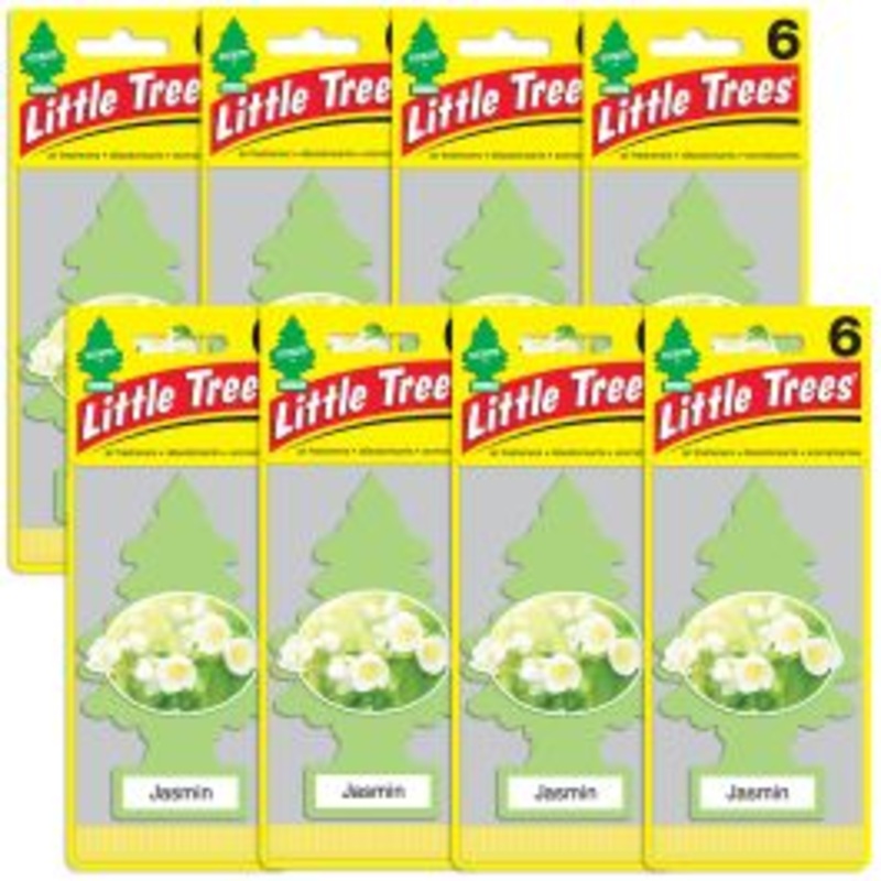 Little Trees Jasmin Air Freshener for Car and Home - 48 pack