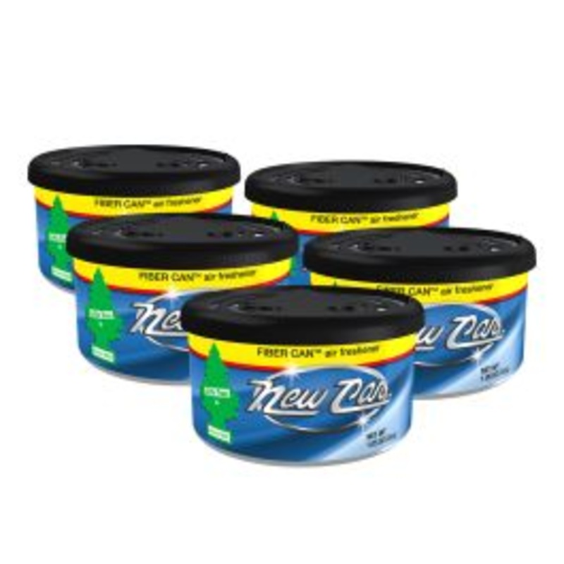 Little Trees New Car Scent Fiber Can Air Freshener - Car Home - 5 pack