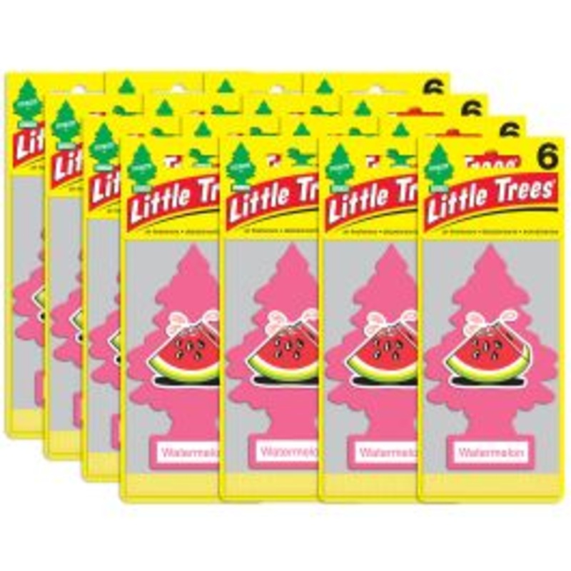 Little Trees Watermelon Air Freshener for Car and Home - 96 pack