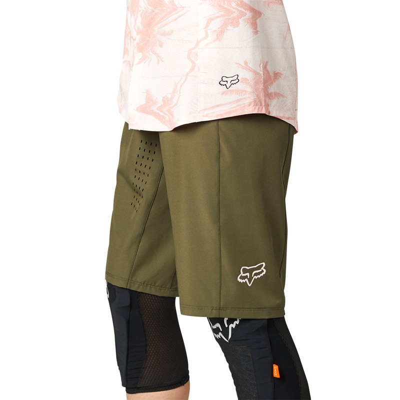Fox Flexair Lite Women's Shorts Without Liner - Women's M - Permanent Vacation Olive Green