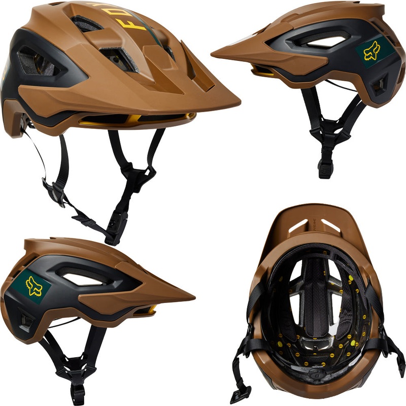 Fox Speedframe Pro MIPS Helmet - S - Blocked Nutmeg